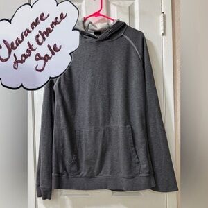 Decree Charcoal Men's L Oversized Gray Hoodie